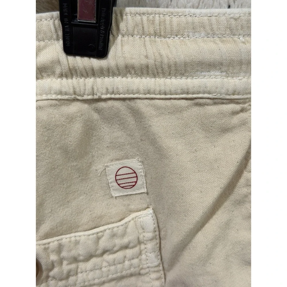 Marine Layer Saturday Beach Short Men L  Sand Tan Summer Chino Cotton Drawstring